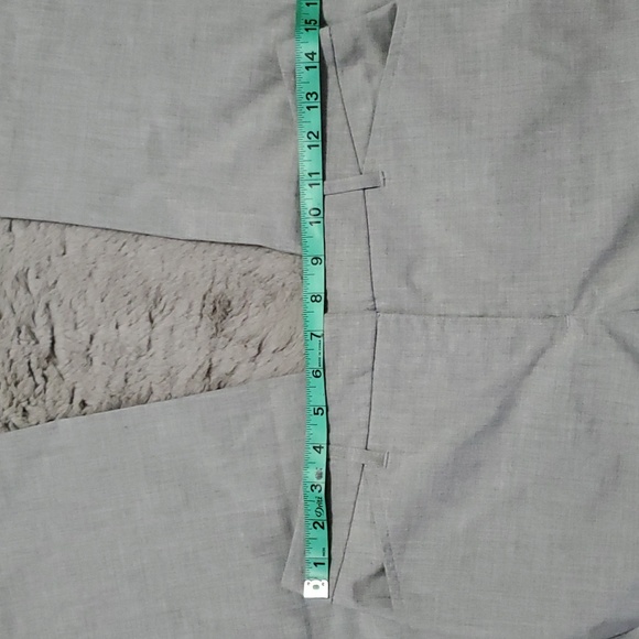 Light gray mid rise loose fit trousers - Picture 8 of 17